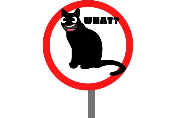 Cat What Funny Black Cat Graphics and Illustrations Review