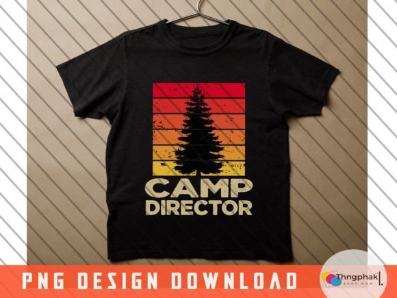 Funny Camping Png, Camp Director Png: Graphics for T-Shirt Designs