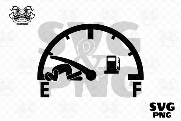 Gas Gauge SVG, Empty Gas Gauge for Graphics and Illustrations