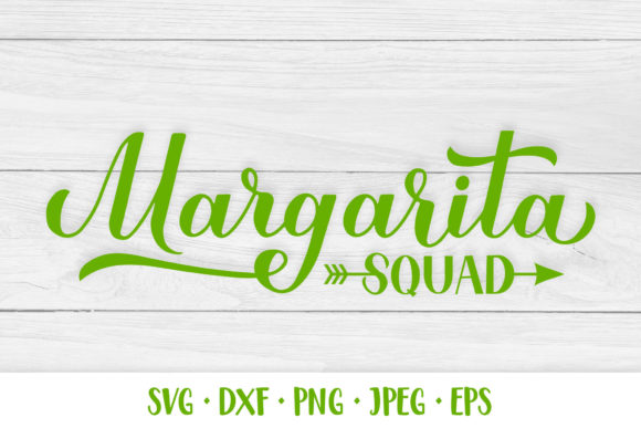 Margarita Squad. Funny Drinking Quote Graphics and Illustrations Review