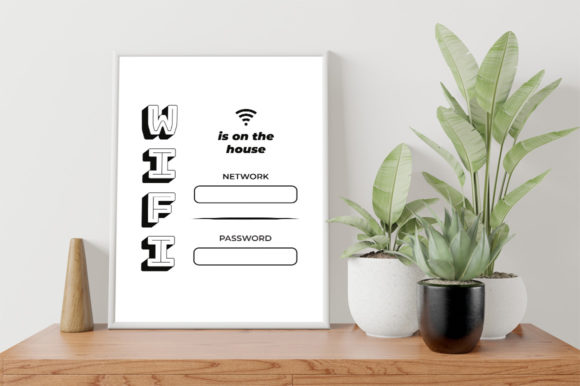 Wifi Sign Template Printable Poster: A Smart Graphics Choice
